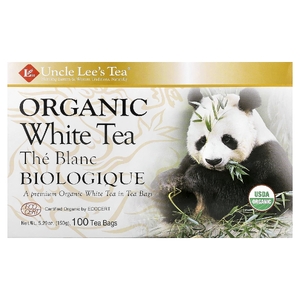 Uncle Lee's Tea, Органический белый чай, 100 чайных пакетиков, 150 г (5,29 унции)