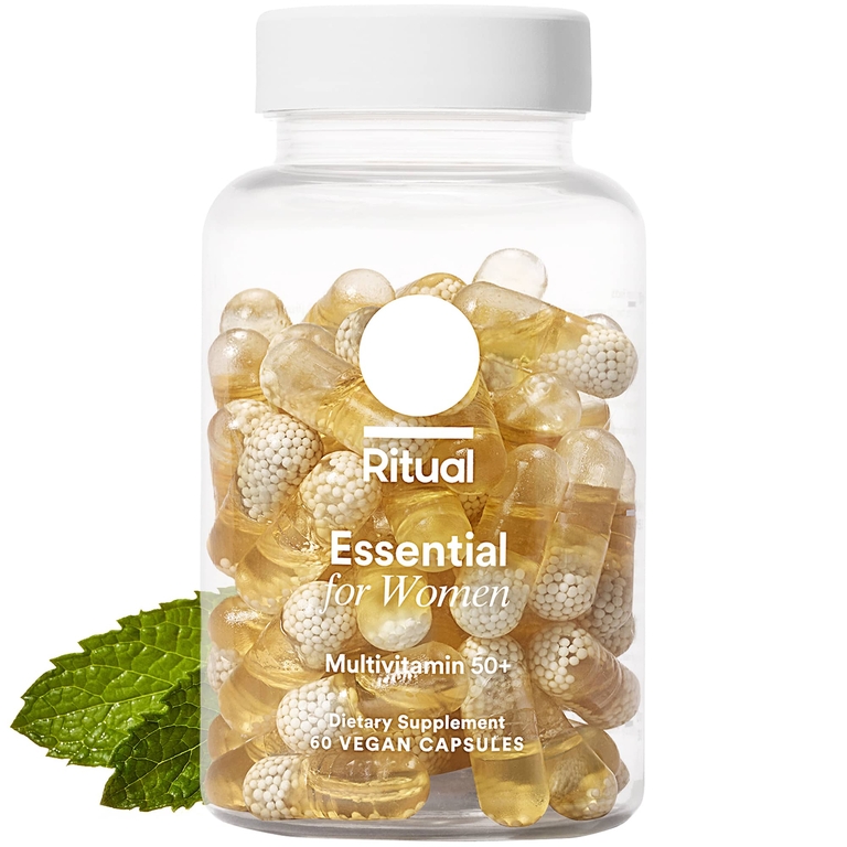 Ritual, Essential for Women, мультивитамины для женщин старше 50 лет, с мятным вкусом, 60 веганских капсул