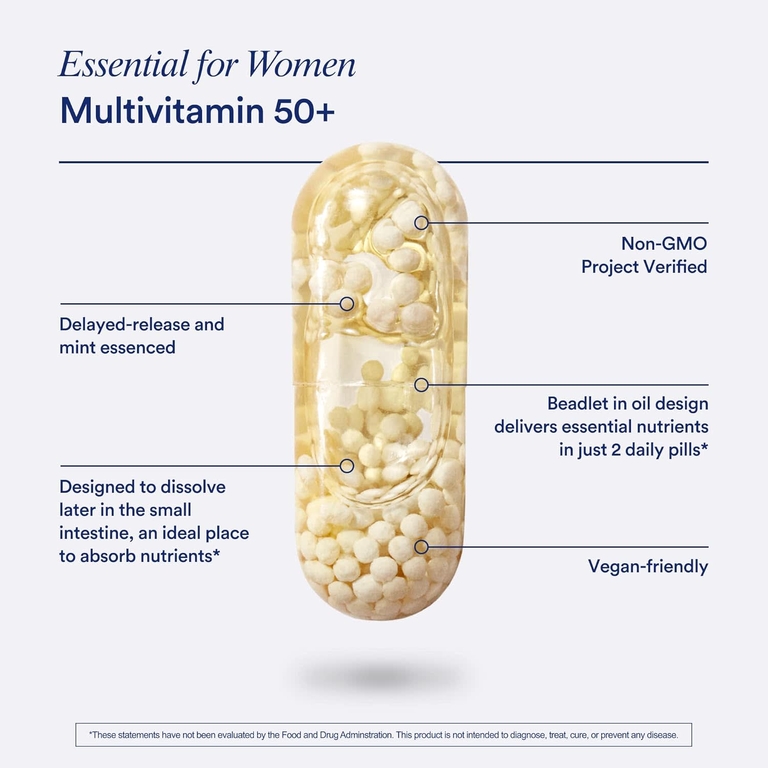 Ritual, Essential for Women, мультивитамины для женщин старше 50 лет, с мятным вкусом, 60 веганских капсул