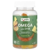 YumVs, омега с ДГК, жевательные таблетки, апельсин и лимон, 90 жевательных таблеток