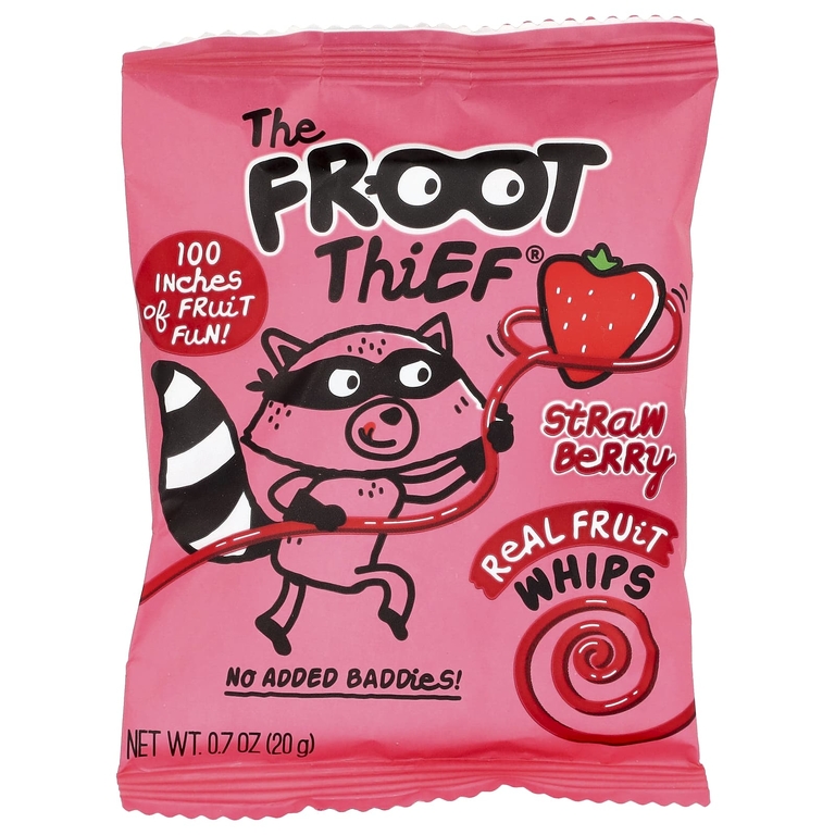 The Froot Thief, Real Fruit Whips, клубника, 5 пакетиков по 20 г (0,7 унции)