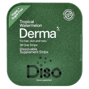 Diso, Derma, тропический арбуз, 30 полосок для полости рта