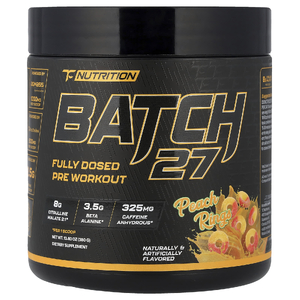 TC Nutrition, Batch 27, полноценная предтренировочная добавка, со вкусом персика, 380 г (13,4 унции)