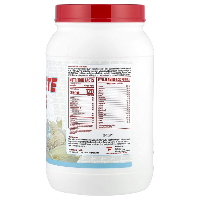 TC Nutrition, Complete изолят, ванильное мороженое, 907 г (2 фунта) (Товар снят с продажи) 