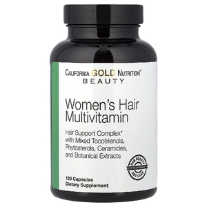 California Gold Nutrition, Beauty, женские мультивитамины для волос, 120 растительных капсул