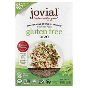 Jovial, органическая паста из коричневого риса, орзо, 340 г (12 унций)