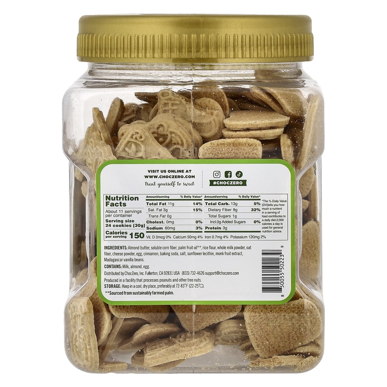 ChocZero, Animal крекеры, корица, 340 г (12 унций)