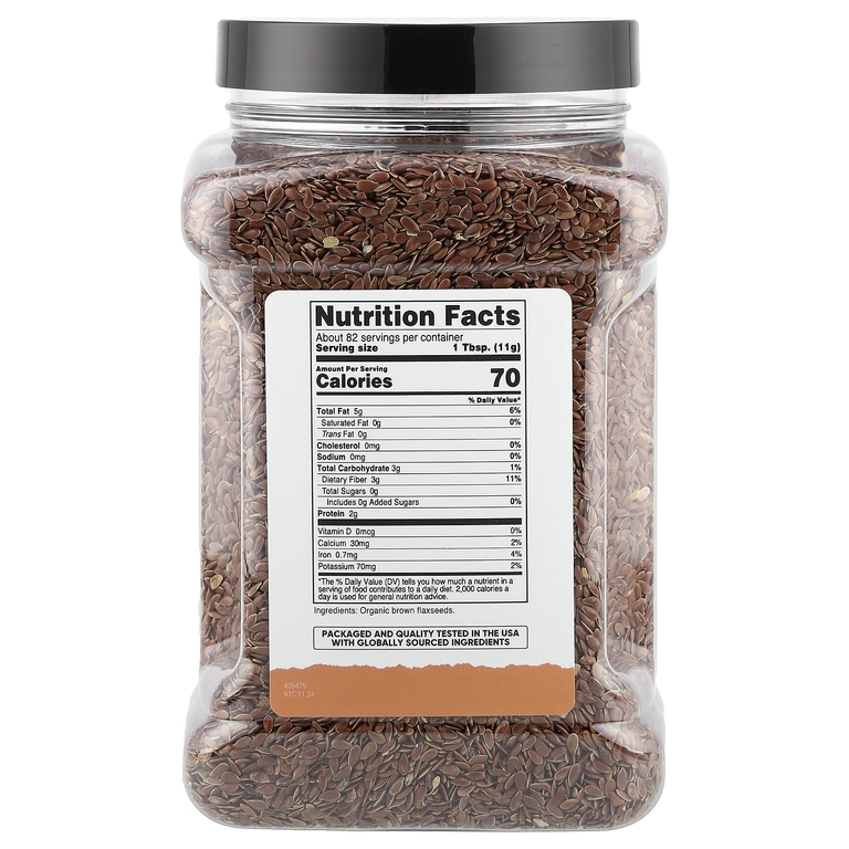 Nutricost, Pantry, органические семена льна, 907 г (32,4 унции)