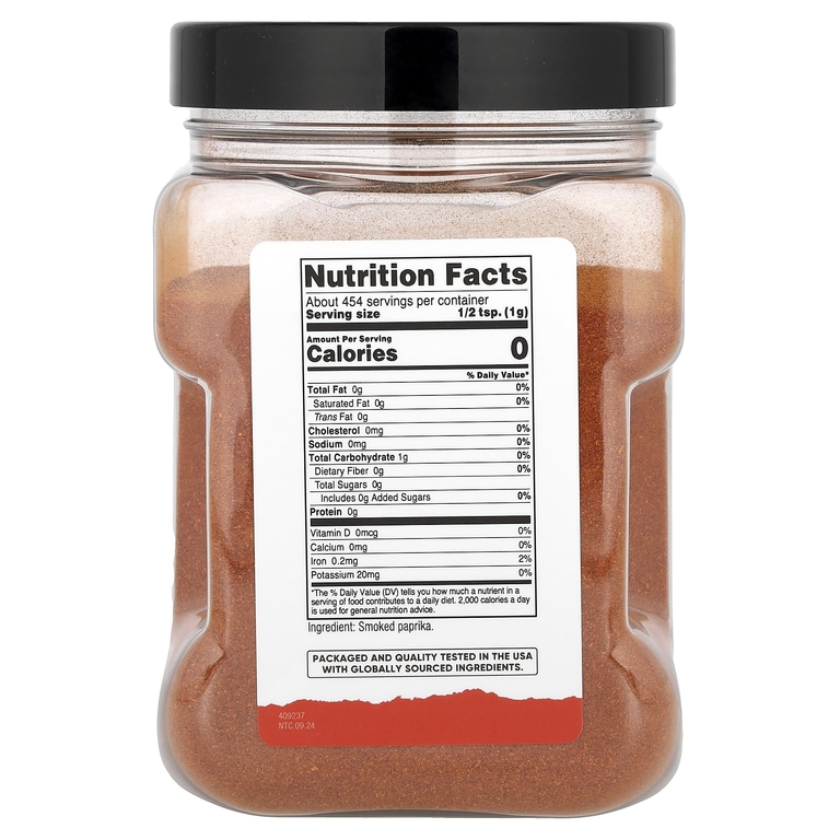 Nutricost, Pantry, копченая паприка, 454 г (16,2 унции)