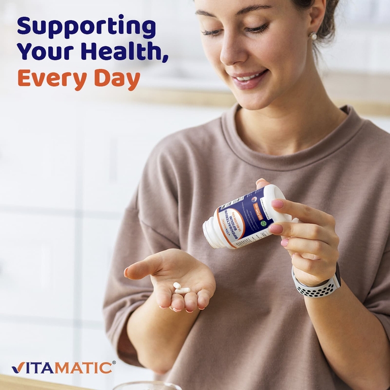 Vitamatic, бифидобактерии бифидум (Bifidobacterium bifidum), 60 капсул DRcaps® из гипромеллозы