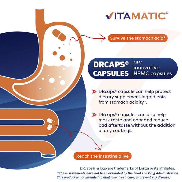 Vitamatic, бифидобактерии бифидум (Bifidobacterium bifidum), 60 капсул DRcaps® из гипромеллозы