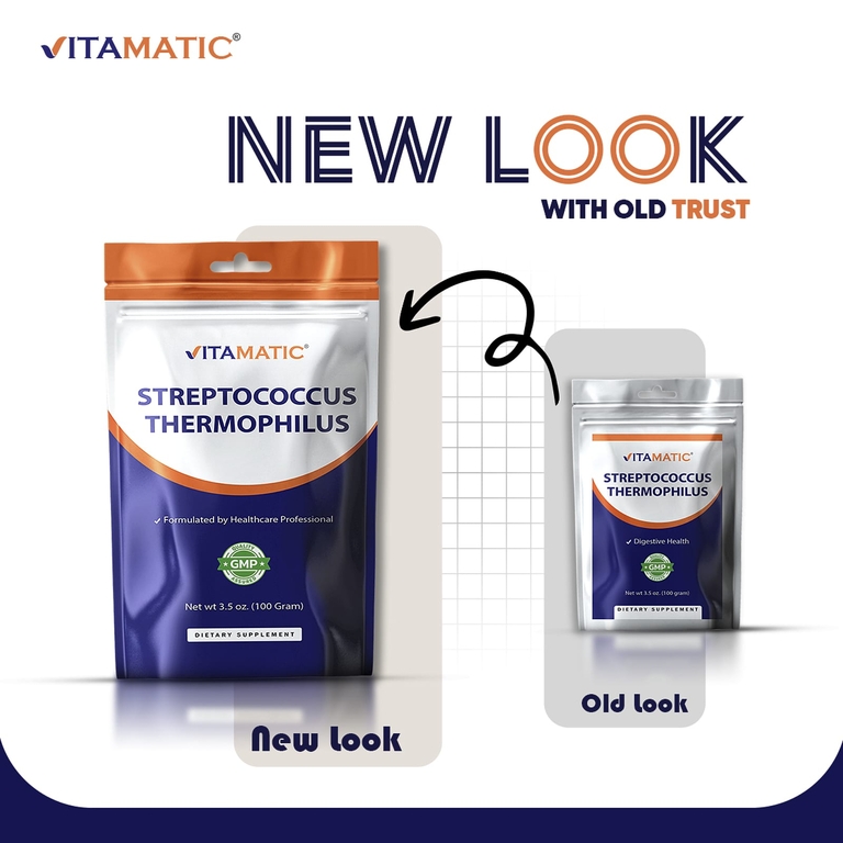 Vitamatic, термофильный стрептококк (Streptococcus thermophilus), 100 г (3,5 унции)