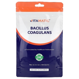Vitamatic, бактерии бациллус коагуланс (Bacillus Coagulans), 100 г (3,5 унции)