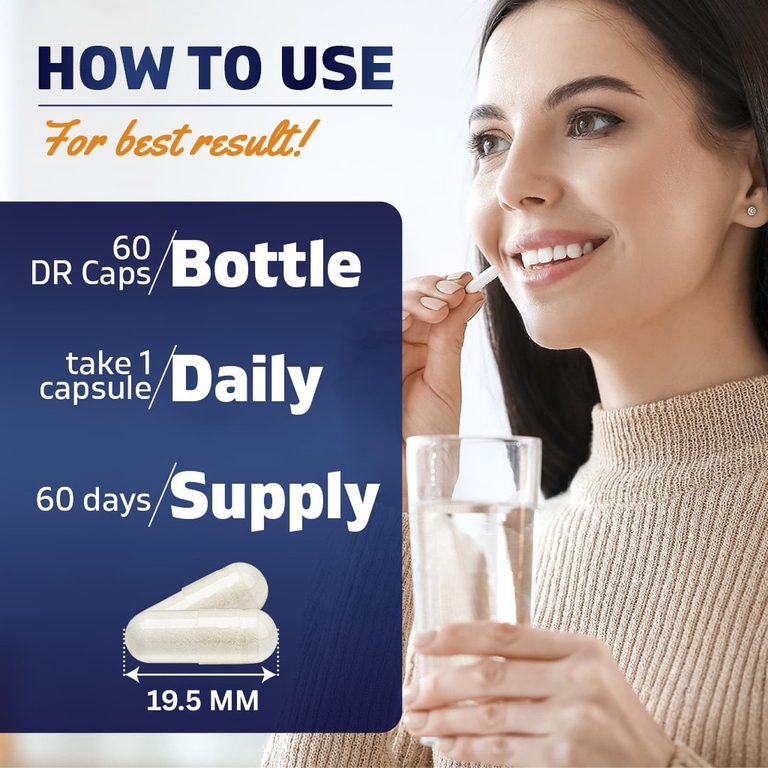 Vitamatic, Bifidobacterium breve, 60 капсул DrCaps® из гипромеллозы