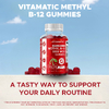 Vitamatic, метилкобаламин B12, со вкусом натуральной вишни, без сахара, 240 жевательных таблеток (2500 мг в 1 жевательной таблетке)