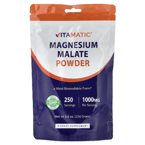 Vitamatic, малат магния в порошке, 250 г (8,8 унции)
