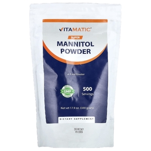 Vitamatic, суперманнит, в порошке, 500 г (17,9 унции)