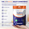 Vitamatic, таурин в порошке, без добавок, 250 г (8,8 унции)