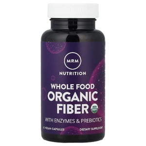 MRM Nutrition, цельнопищевая органическая клетчатка, 60 веганских капсул (Товар снят с продажи) 