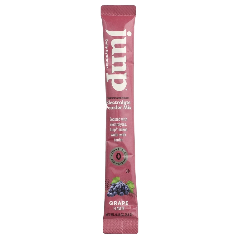 JUNP Hydration, электролитная порошковая смесь, со вкусом винограда, 5 пакетиков по 3,6 г (0,13 унции) (Товар снят с продажи) 