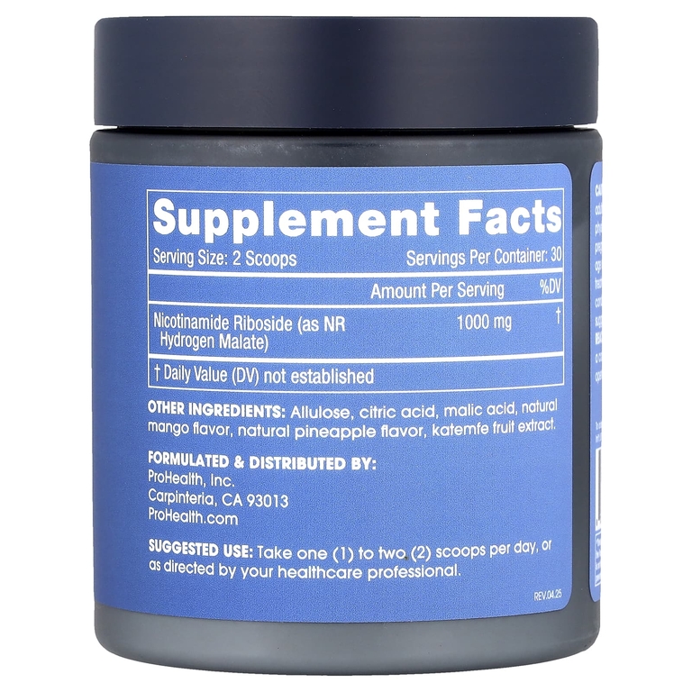 ProHealth Longevity, NR Pro Powder 1000, тропические фрукты, 144 г (5 унций)