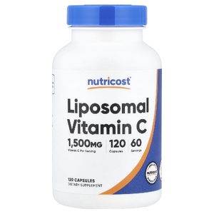 Nutricost, липосомальный витамин C, 120 капсул (750 мг в 1 капсуле)