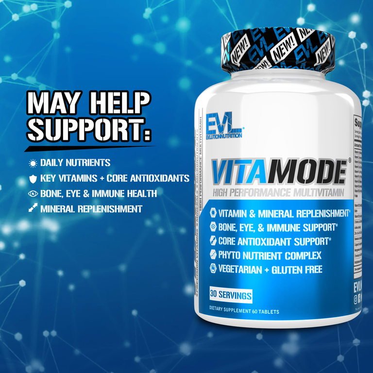 EVLution Nutrition, VitaMode®, высокоэффективные мультивитамины, 60 таблеток (Товар снят с продажи) 