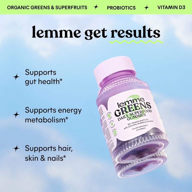 Lemme, Greens, суперфуды для ежедневного приема, со вкусом ягод и зелени, 60 жевательных таблеток