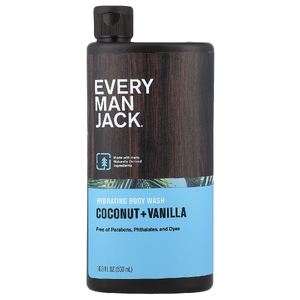 Every Man Jack, увлажняющий гель для душа, кокос и ваниль, 500 мл (16,9 жидк. унции)
