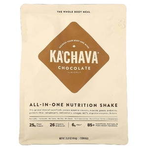 KaChava, универсальный питательный коктейль, со вкусом шоколада, 434 г (15,31 унции)