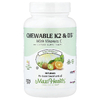 Maxi Health, жевательные таблетки K2 & D3™, натуральная вишня и ваниль, 90 таблеток