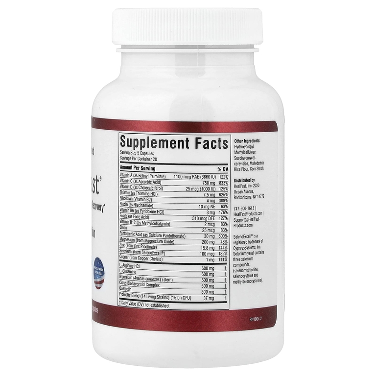 HealFast, Post-Surgery Nutrition, 100 растительных капсул (Товар снят с продажи) 