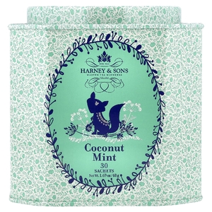 Harney & Sons, кокос и мята, 30 пакетиков, 48 г (1,69 унции)