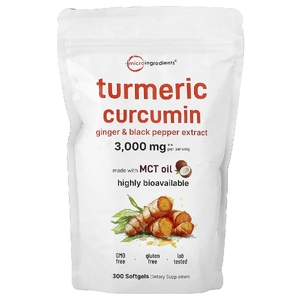 Micro Ingredients, куркумин из куркумы, 300 капсул