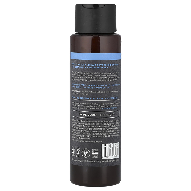 Soapbox, Scalp Care, 2 в 1, шампунь и кондиционер для волос, чайное дерево и эвкалипт, 473 мл (16 жидк. унций)