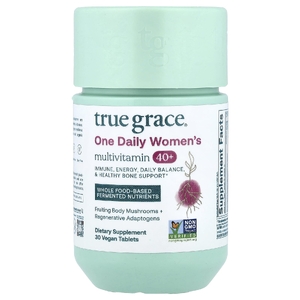 True Grace, One Daily Multivitamin, мультивитамины для женщин старше 40 лет, 30 веганских таблеток