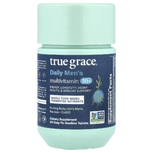 True Grace, мультивитамины для мужчин старше 50 лет, 60 таблеток, которые легко глотать