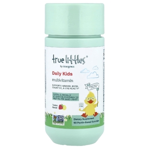 True Grace, True Littles®, Daily Kids, жевательные мультивитамины, со вкусом клубники и лимона, 60 жевательных таблеток на основе пектина