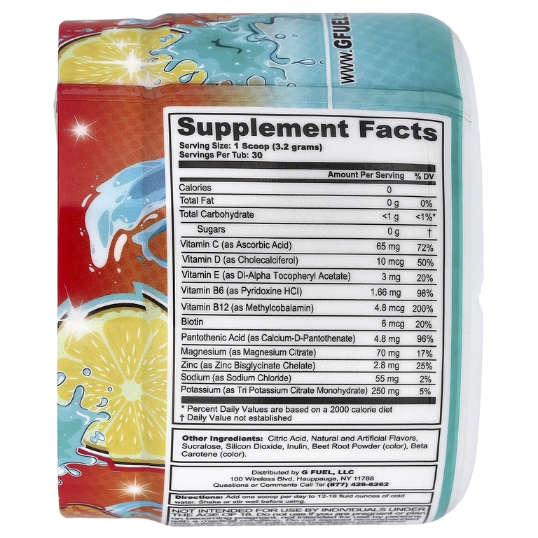 G FUEL, Supreme Hydration, манго и лимонад, 96 г (3,4 унции)