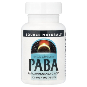 Source Naturals, ПАБК, 100 мг, 100 таблеток