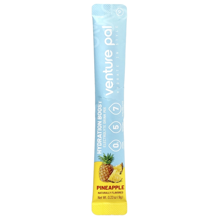 Venture Pal, Hydration Boost, смесь для приготовления электролитического напитка, со вкусом ананаса, 16 пакетиков по 9 г (0,32 унции)