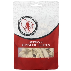 Dairyland Ginseng, американский женьшень, кусочки, 118 мл (4 унции)