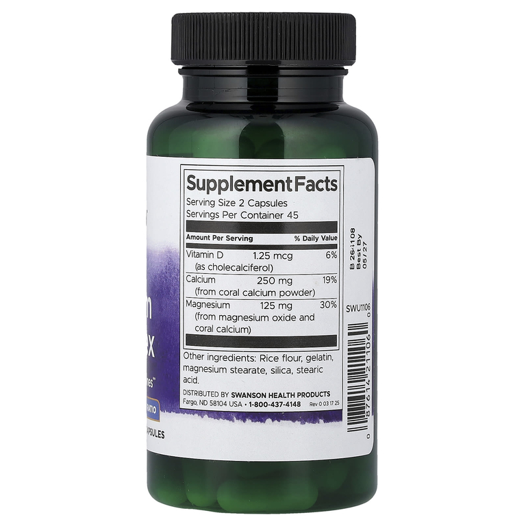 Swanson Vitamins, Coral Calcium Complex, 90 Capsules