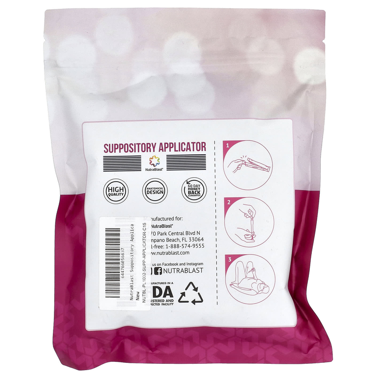 NutraBlast, аппликаторы для свечей, 15 шт.
