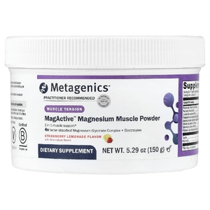 Metagenics, MagActive™, магниевый порошок для мышц, со вкусом клубничного лимонада, 150 г (5,29 унции)