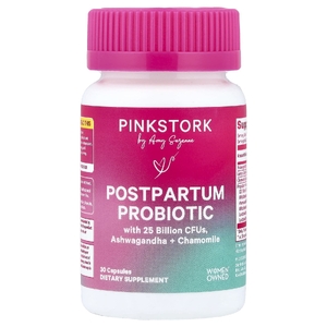 Pink Stork, послеродовой пробиотик, 30 капсул