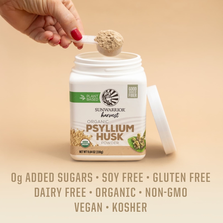 Sunwarrior, Harvest, растительный порошок из органической шелухи подорожника, 330 г