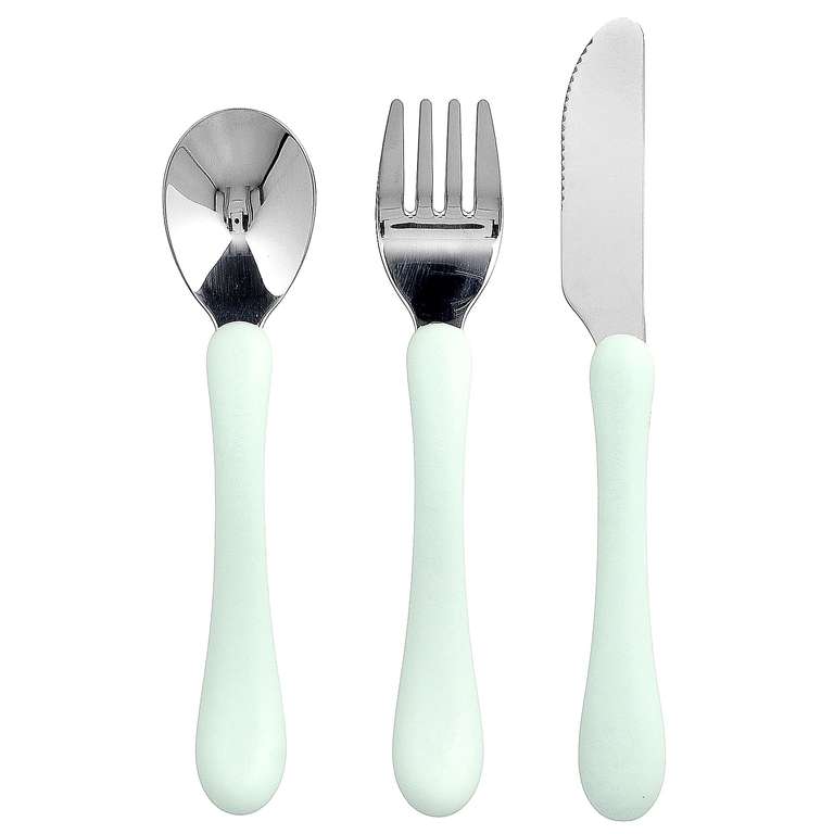 Green Sprouts, детские столовые приборы из стали и Sprout Ware®, от 12 месяцев, 3 шт.