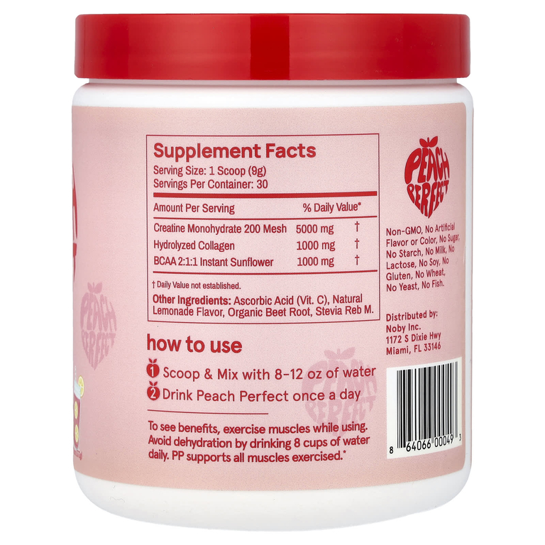 Peach Perfect, креатин, розовый лимонад, 272 г