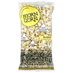BjornQorn, кукуруза, обжаренная на солнце, классическая, 85 г (3 унции)
